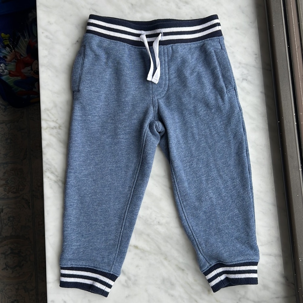 Janie and Jack Striped Trim Jogger Pant